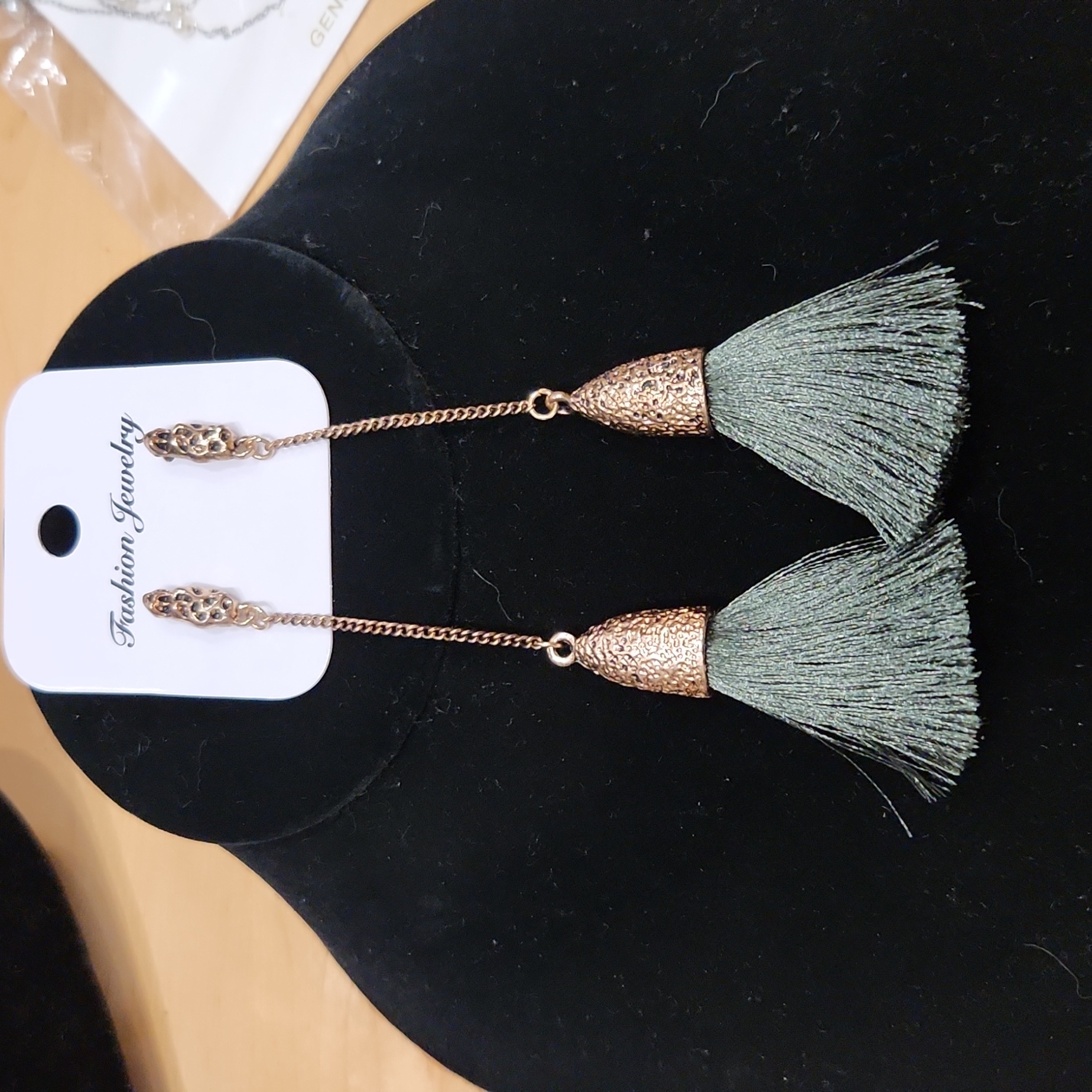 Awesome 4 1/2 Inch In Length Tassel Earrings